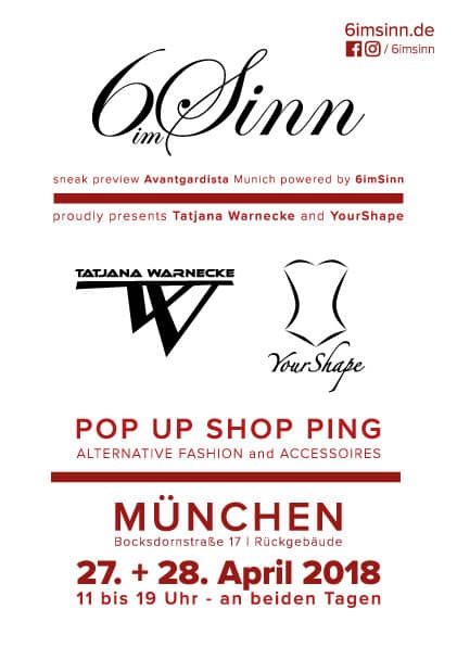 Pop Up Shop Ping mit 6imSinn in München