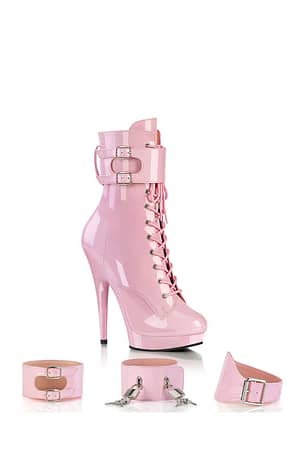 Pleaser Lackstiefelette Sultry-1023 | pink